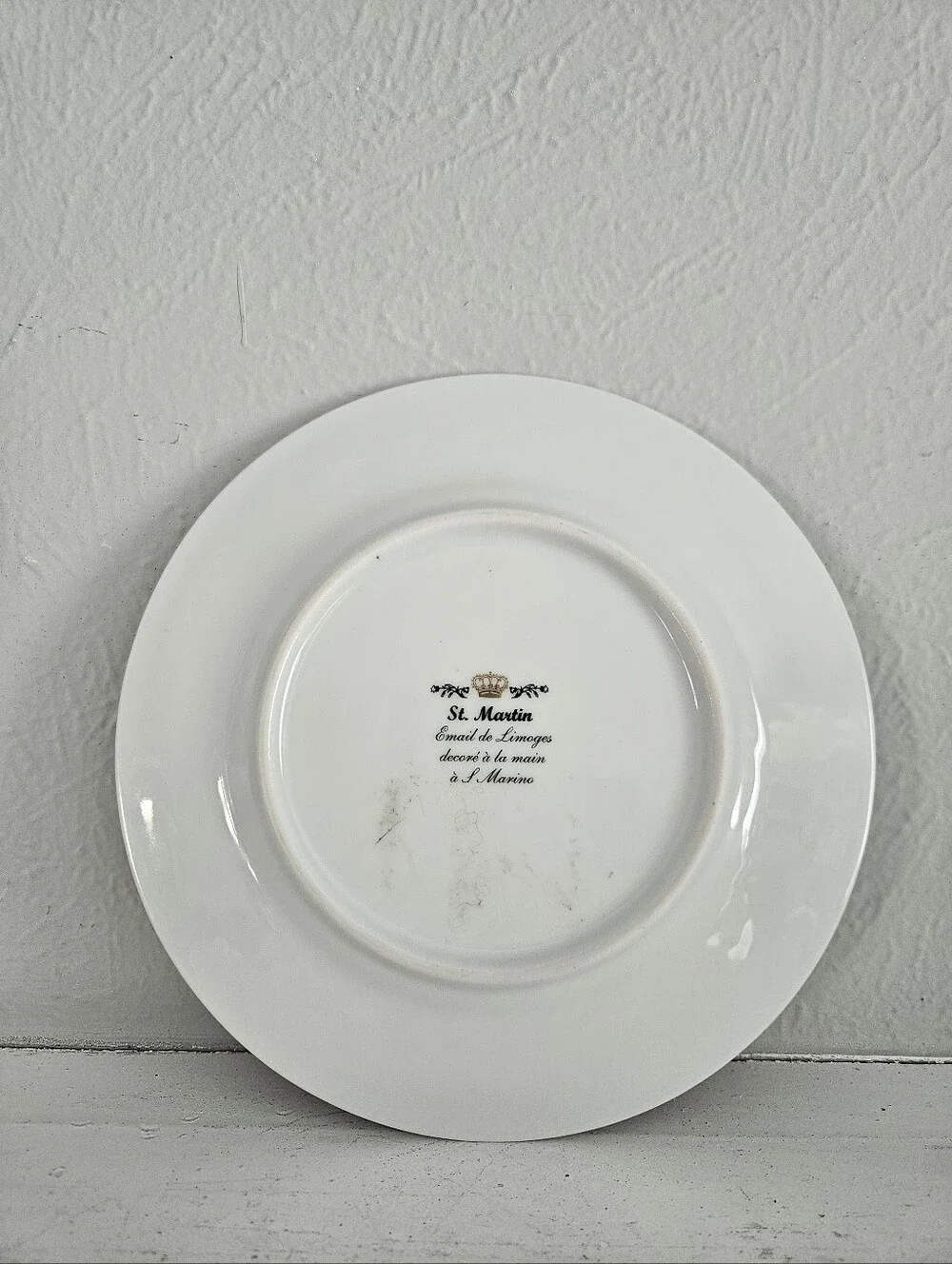 Vintage I. Godinger And Co Email De Limoges Decorative San Marino Floral Plate - Picture 4 of 6